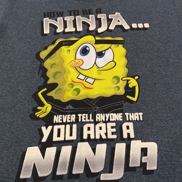Sponge Bob Ninja T-SHIRT NWT - Picture 2 of 3